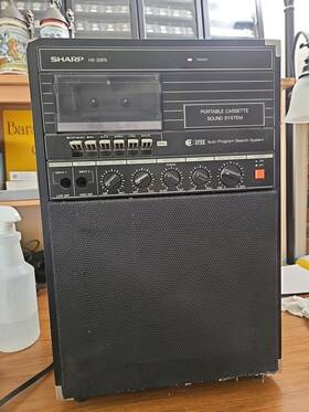 Hk-20pa Sharp Hk20pa Vintage Cassette Tape Recorder Model No. 120v 50/60hz 30w Apss Gs