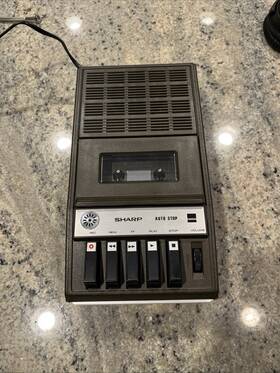 Rd-491av Sharp Vintage Cassette Recorder Model No. Ac/batteries Tested Works