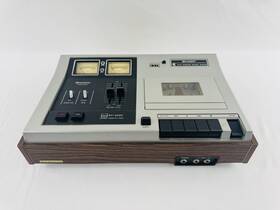 Rt-2000u Sharp Rare Cassette Deck Wood Cabinet Powers On - Untested As Is