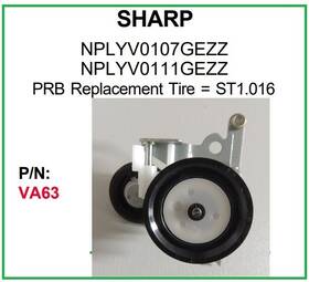 Nplyv0111gezz Sharp Va63 Prb Vcr Video Idler Wheel For Nplyv0107gezz Other