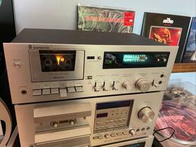 Sherwood Cd-201cp Fully Working Silver Faced Vintage Cassette Deck Serviced