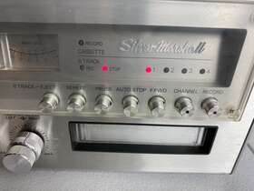 Kmd-1022 Silver Marshall Silver-marshall Sound Cassette 8-track Player Recorder Vtg Working