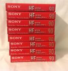 Sony 8 Blank Cassettes 90 Minutes High Fidelity Hf New Normal Bias 027242431317