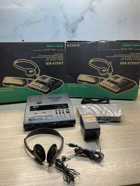 Bm-87dst Sony Standard Cassette Transcribing System - Complete /jua978