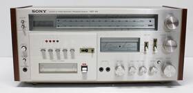 Hst-48 Sony Stereo 8 Track Cassette Deck Receiver Amplifier Silver Face Working