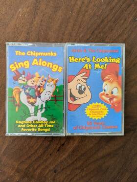 Lt-57821 Sony Vtg Alvin And The Chipmunks Tapes Sing Along Heres Looking At Me Chipmunk Rec