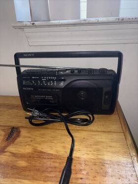 Sony Sonwm-fx281 Vintage Tv/weather/fm/am Cassette Tape Player Recorder Works