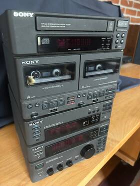 Tc-h500 Sony Ta-h300 And Micro System Cd Cassette Tuner Amp For Parts