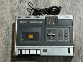Tc-121a Sony Tc-121 Vtg Stereo Cassette-corder For Repair / Parts Lights Up Read