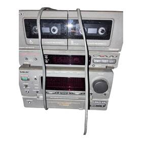 Hcd-h1700 Sony Tc-h1700 Stereo System With Cassette Deck And Speakers As Is