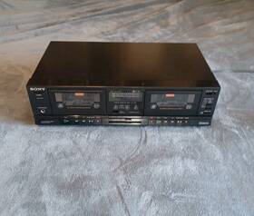 Sony Tc-w21 Vtg Double Cassette Deck Model Tc-w21. Works Great Fully Tested