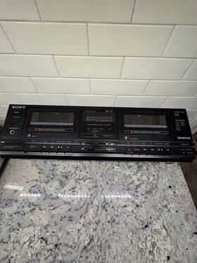 Tc-w250 Sony Twin Cassette Deck Works Great
