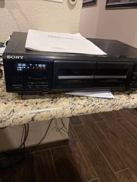 Tc-wr350z Sony Vintage Stereo Cassette Deck Powers On Read Desc