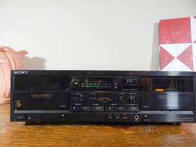 Tc-wr620 Sony Stereo Cassette Deck Dubbing Auto Reverse Serviced And Tested