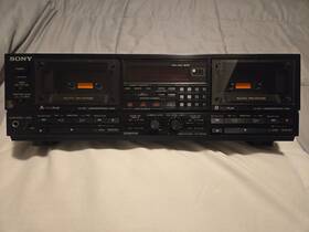 Tc-wr950 Sony Double Cassette Tape Deck Player Recorder Stereo Tested Works Nice