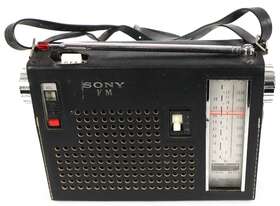 Tfm-110f Sony Tfm-100f Vintage Japan Portable Transistor Radio Fm/sw/mw With Cover