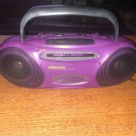 4629pr Soundesign Real Rare Color Boombox Cassette Player Purple Tested Nice