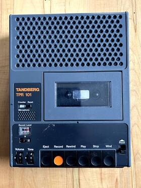 Tpr-101 Tandberg Vintage Portable Cassette Tape Recorder Made In Norway