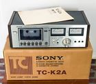 Tc-k2a Sony Vintage Stereo Cassette Deck Tape Player With Box Parts