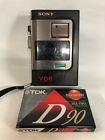 Tcm-37v Sony Vintage Walkman Cassette Recorder Tested Works Blank Tape