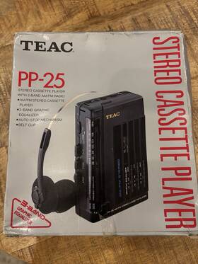 Pp-25 Teac Stereo Cassette Player New