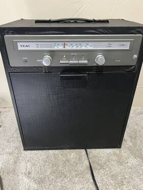 St-c150 Teac Suitcase Style Am/fm System Turntable Portable Record Player Flip