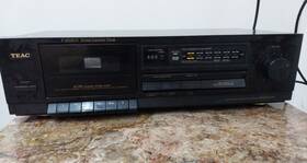 V-260hx Teac Stereo Cassette Deck Black Hx-pro. Tested Works. Dolby Noise Reduc
