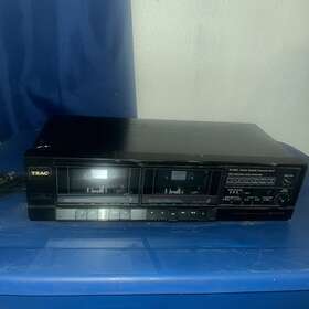 W-310c Teac Vintage Stereo Dual Cassette Deck Auto Reverse Untested