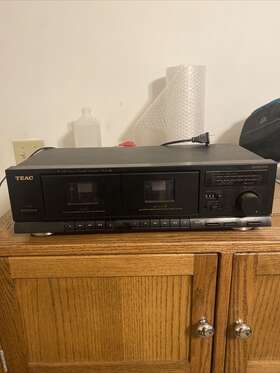 W-410 Teac Vintage Stereo Double Cassette Deck Powers On Have Not Tested