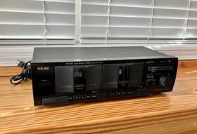 W-518r Teac W-518 Auto Reverse Double Cassette Deck Hi Speed Dubbing Tested