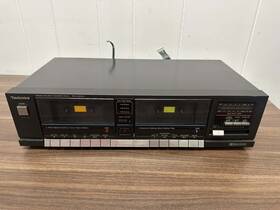 Technics 312843119222 Rs-d224w Stereo Double Cassette Deck Vintage Very Good