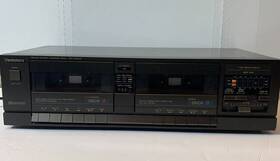 Rs-d160w-km Technics Vtg Rs-d160w Stereo Double Cassette Deck Tape Player Recorder Tested