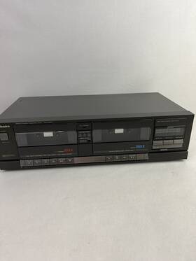 Rs-d180w-km Technics Vtg Rs-d180w Stereo Double Cassette Deck Tape Player Recorder Tested