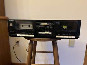 Rs-d510w Technics Dual Cassette Stereo Tape Deck - Tested