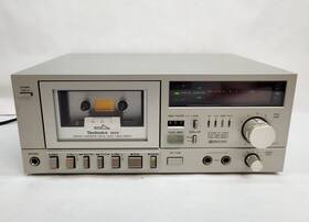 Rs-m04a Technics Micro Stereo Cassette Deck Tape Player Silver Face Working