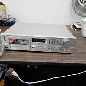 8861 Teknika Vintage Stereo Hi-fi Casette Deck Japan Silver Works