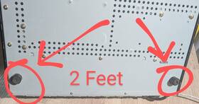 900mk2 Toa 900 Series Lot Of 2 Bottom Rubber Feet Riser Pad Level Base Cushion