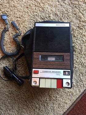 Br800 Tonex Bigston Solid State Cassette Tape Recorder Player Automatic Level Control W Mic