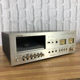 Toshiba A.1 D 20260117 Kg.10 Vintage Pc-3060 Stereo Cassette Deck Slant Silver Japan Works