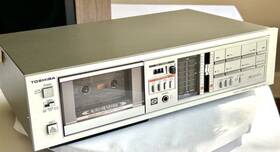 Pc-g6r Toshiba Vintage Stereo Cassette Tape Deck 1983 4-track Level Meters Works