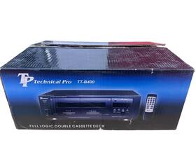 Tt-b400 Tpro Technical Pro Full Logic Double Cassette Deck