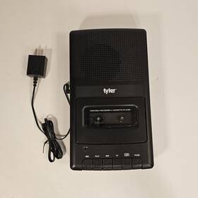 Tyler Tcp-01 Portable Cassette Recorder Player Tape With Ac Adapter