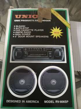 Rv-807 Unic Vintage Car Audio Cassette Player