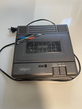 Vidpro Vr-55 Vr 55 Vintage Cassette Deck 2 Way Video Rewinder Tested