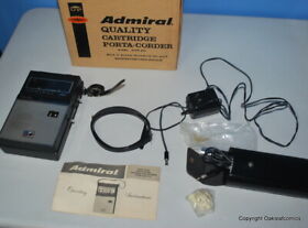 Ctr-300 Vintage Admiral Solid State Porta-corder Cassette With Accessories Box