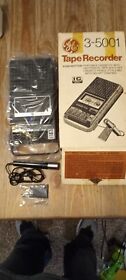 3-5001a Vintage Ge Cassette Recorder Player Model General Electric With Manual Box