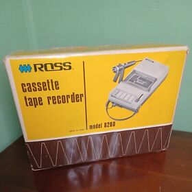 8280 Vintage Ross Solid State Cassette Deck Tape Player Recorder Model