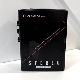 Sz-31 Vintage Read 80 S Crown Japan Portable Stereo Cassette Player Model