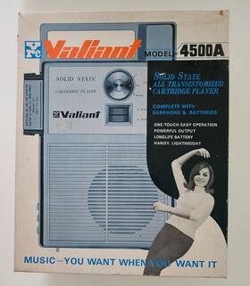4500a Vrc Valiant Vintage Solid State All Transistorized Cartridge Player # Box