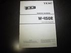 W-450r Tascam Vintage Service Manual Original